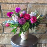 Feminine shades in the Pink Splatter Vase